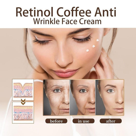 🌟 Retinol Caffeine Anti-Wrinkle Cream – Advanced Firming & Age-Defying Formula
